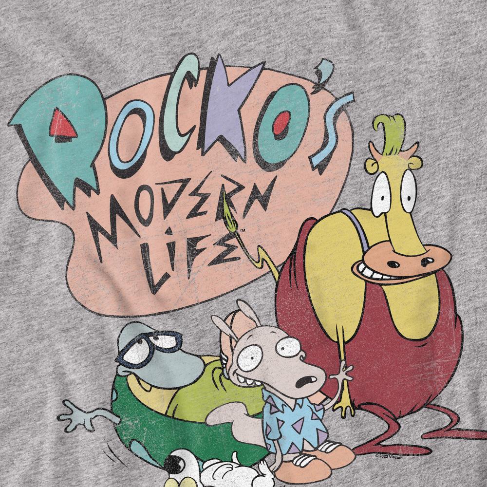 Rocko's Modern Life Unisex Adult Logo Group T-Shirt