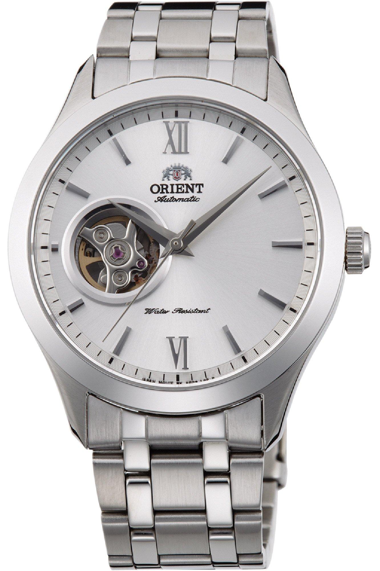 

Automatic Open Heart Men s Watch with Sapphire Crystal, Silver Tone [Parallel Import]