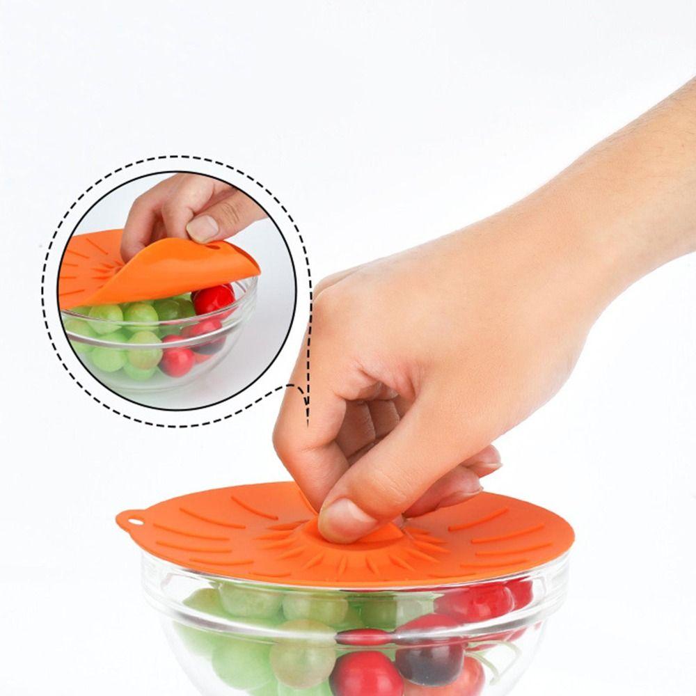 Sealed Keep Fresh Heat Resistant Reusable Microwave Cover Food Lid Kitchen Gadgets Storage Cover