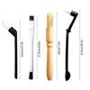 5/15Pcs Coffee Brush Set Espresso Brush Kit Include Wooden Coffee Grinder Machine Cleaning Brush And Nylon Espresso Brush