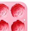 8 Holes Rose Flower Silicone Molds Handmade Soap Candle Silicone Mold DIY Cake Chocolate Baking Tools Ice Cubes Making Mould
