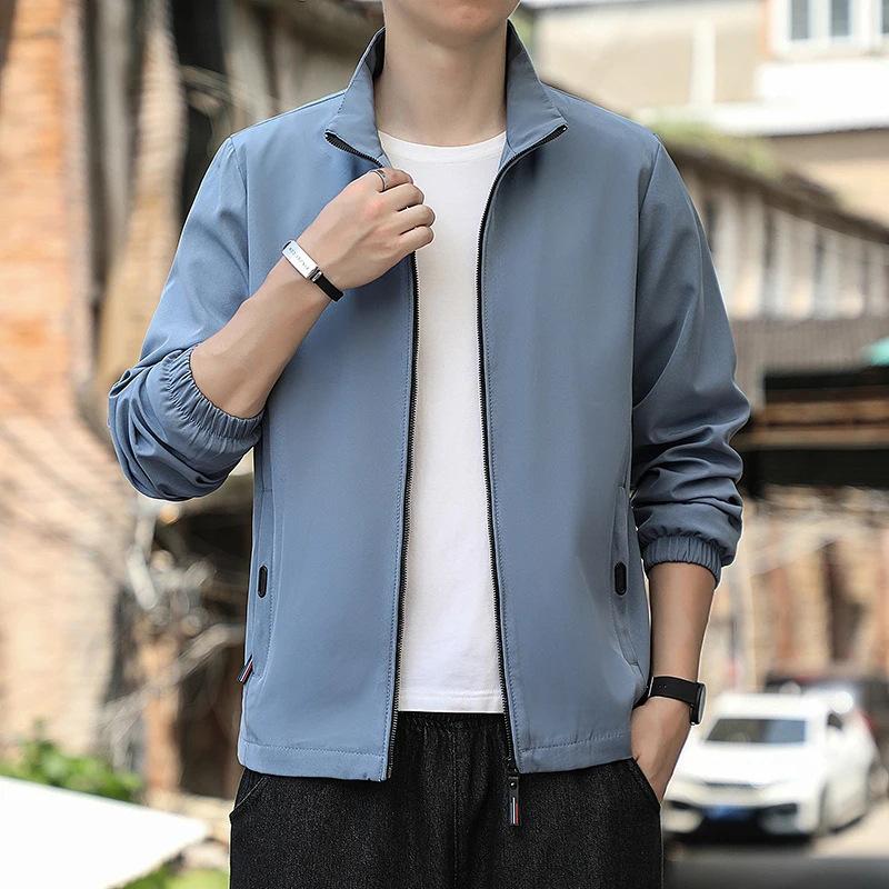 Jacket Men's Color Blocking 2025 Autumn and Winter New Men's Youth Windproof Fashion Casual Top Jacket Trend