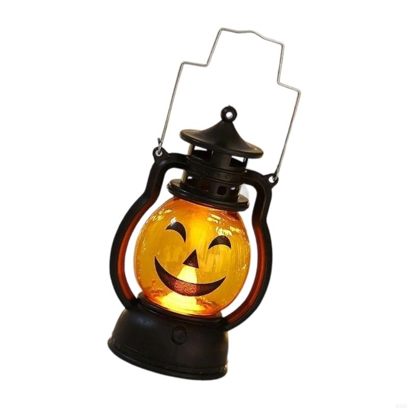Mysterious Castles Styles Plastic Pumpkin Light Battery Powered Halloweens Decoration Safe for Kids Parties Event HX6C