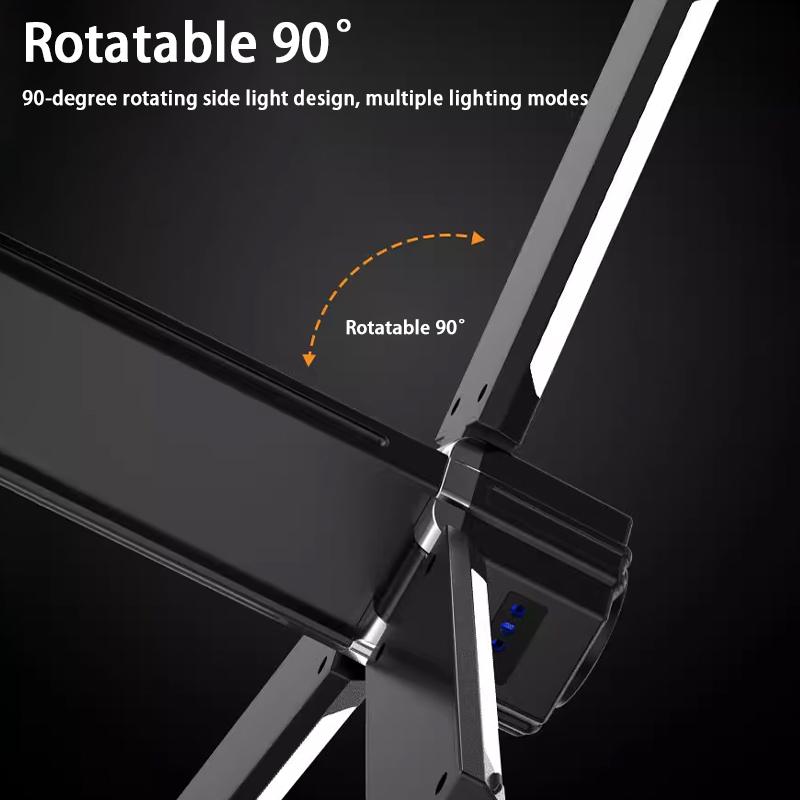 Sun Lamp Rechargeable Camping-Ready With Six-Level Dimming And Foldable Operation