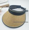 Women's UV Protection Straw Sun Hat with Face Shield, Korean Style, Wide Brim