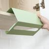 Under Cabinet Tissue Box Strong Load-bearing Punch Free Tissue Holder Iron Wide Mouth Paper Towel Holder Kitchen
