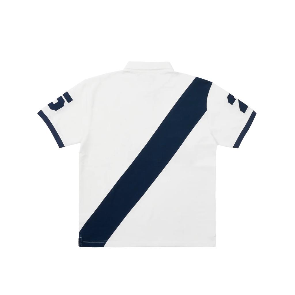 Palace Geezer Polo White/Navy Unisex Tops P28ES059