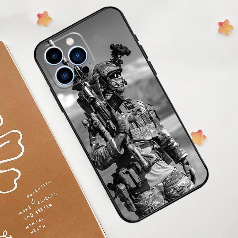 Military Army Special Forces Phone Case For iPhone 17 Pro Max 14 11 15 16 Pro Max 12 13 mini 16 Plus 16e 17 Air Funda