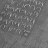 Abstract Silver 5D Nail Art Sticker Elegant French Curve Asymmetric Line Fragments Modern Artistic Self Adhesive Manicure Decal