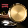 Lygil Korean Style 304 Stainless Steel Round Serving Tray