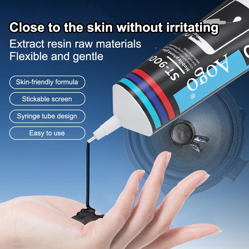 15/50/110ml Schwarz Lautsprecher Reparaturkleber Schaumstoffseite Staubkappe Gummisicke Verklebung Sicke Risse Starker Klebstoff