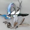 13 Types Handfree Bird Green Feather Cat Wand Bell Suction Cup Interactive Toys for Cats Kitten Hunting Exercise Pet Products
