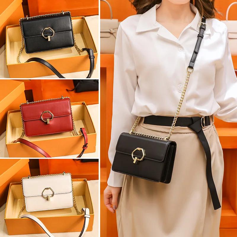 Vintage Women Shoulder Bag PU Leather Female phones Crossbody Bag 2026 new Ladies chain flap Bag small brand design handbag