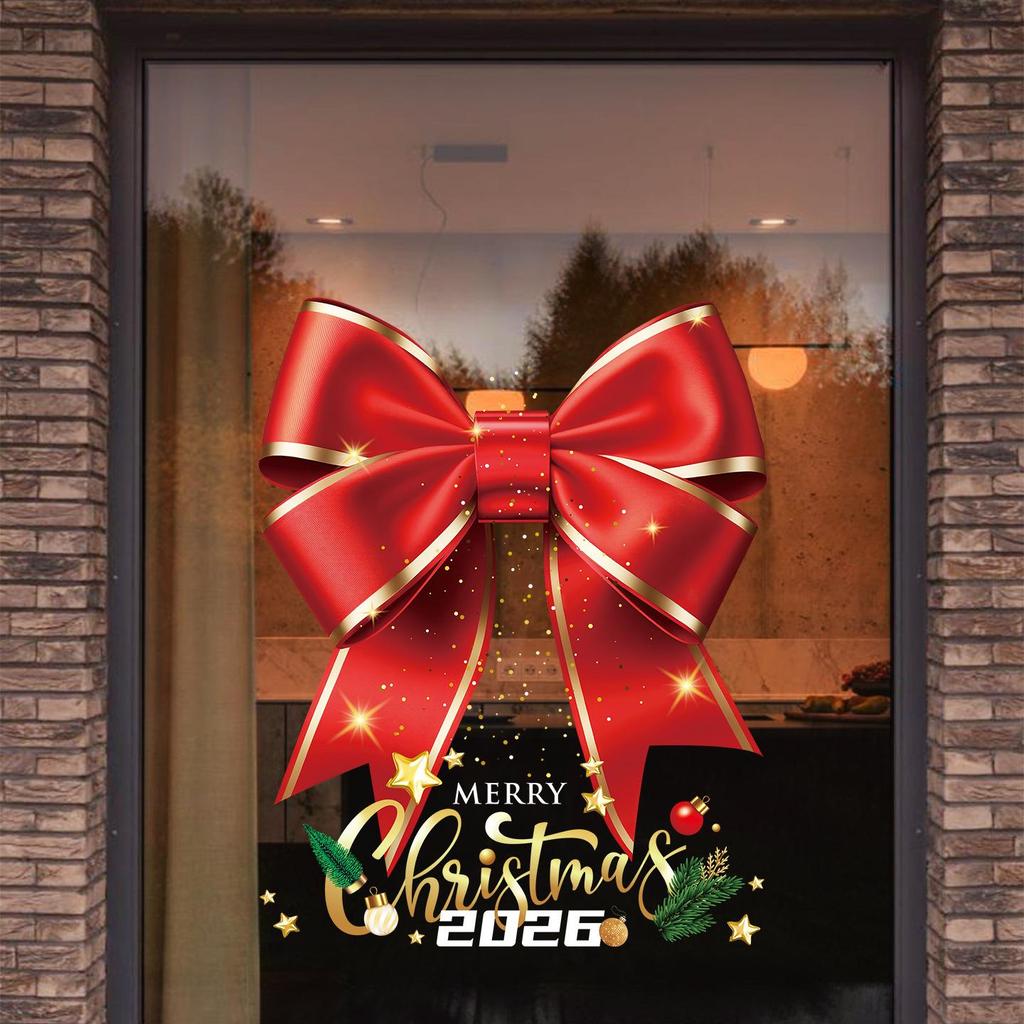 Christmas Static Cling Window Stickers for Glass Doors and Shop Displays