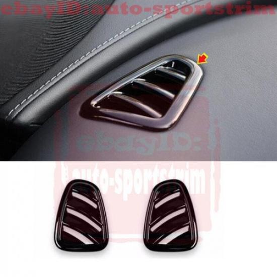 For 24 Benz GLC Glossy Black ABS Dashboard Left & Right Air Outlet Cover Trim