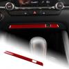 Interieuraufkleber im Carbonfaser-Stil für Mazda 3 Axela 2019-2025 LHD RHD Mittelkonsolen-USB-Rahmen Aufkleber
