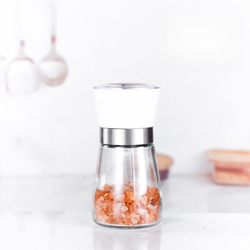Stainless Steel Mill Pepper/Salt/Spice Grinder Kitchen Supplies Spices Glass Storage Container Pepper Mill Kitchen Gadgets Tools