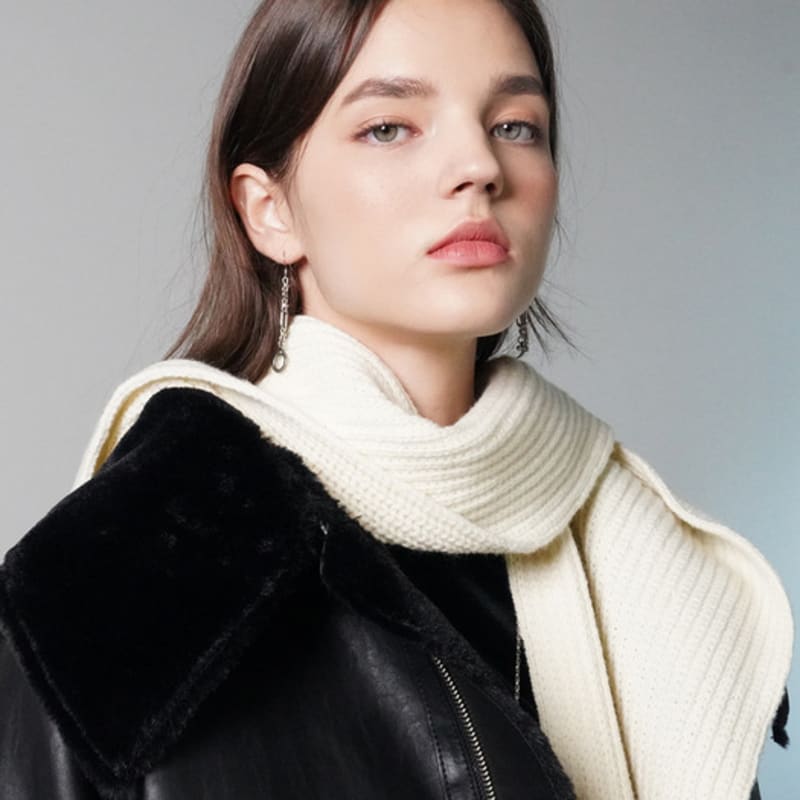 

MUSE BY ROSE ORSO merino wool hooded muffler(CREAM) CREAM_FREE