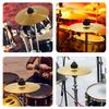 DOITOOL Drum Set of Brass Jazz Easy Musical Instrument Accessories Cymbals, 2, 10-inch Hi-Hat Cymbals, Drum, Installation, Practice,