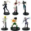 Hunter X Hunter 6PCS Anime Action Figure Set Gon Killua Kurapika Hisoka Chrollo Illumi PVC Collectible Model Toys Gifts In Stock