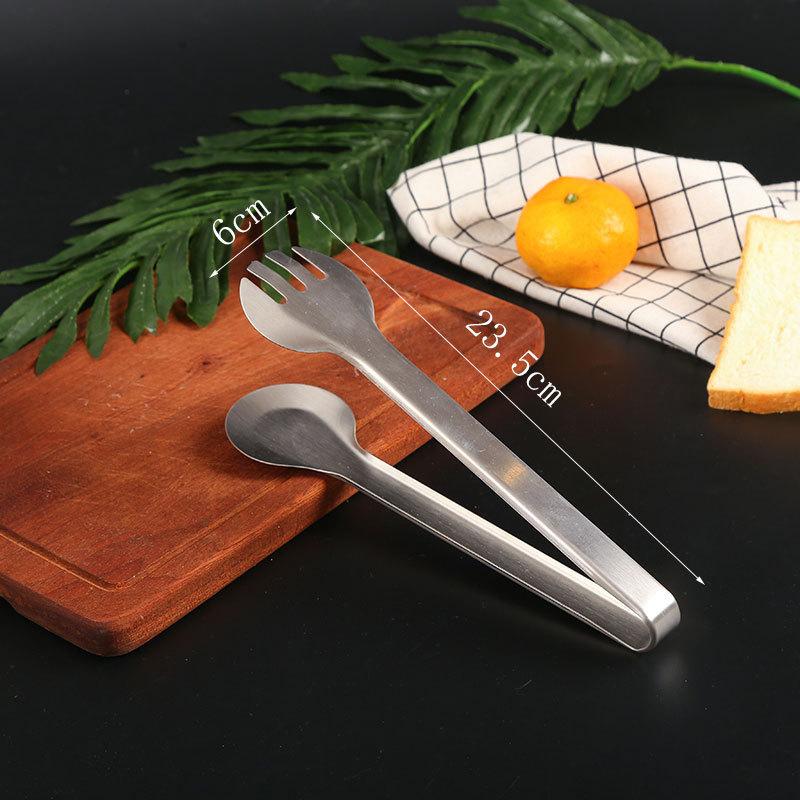 Mehrzweck-Gold-Lebensmittelzange Clips Brot Steak Clip Edelstahl Antihaft Ablassölklemme Heimküchenzubehör Utensilien