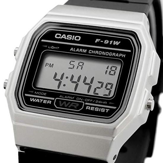 CASIO Quartz Wristwatch F-91WM-7A Unisex Cheap Silver