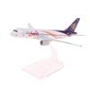 16Cm Metal Aircraft Model Replica Thai Smile 320 Airplane Scale Aviation Diecast Miniature Art Home Office Decor Toy Gift