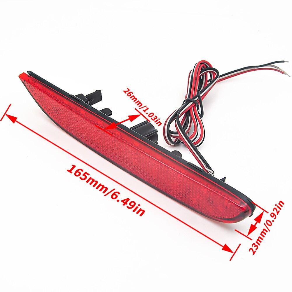 Car LED Bumper Reflector Marker Lights For Infiniti Q50 QX30 QX60 QX56 QX80 Nissan LED Brake Lights w/Sequential Turn Signal