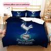 Tottenham Hotspur Football Club Pattern Bedding Quilt Set  Home Decoration  Gift (1 * duvet cover + 2 * pillowcase  without core)