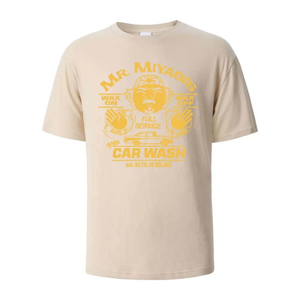 Men's Printed T-Shirt Mr.Miyagis Funny Graphic 100% Cotton Oversize Shortsleeved Tees For Men Women Summer Fashion Casual Tops