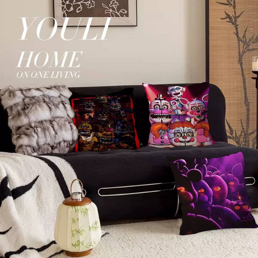 FNAF Five-nights-At-Freddy Cuscino Regalo Decorazione Casa Ufficio Cuscino Camera da Letto Divano Auto CopricuscinoFedera