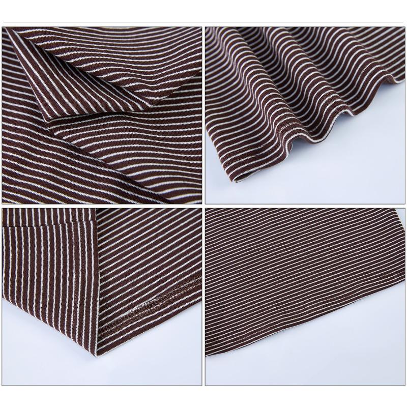 Dámské vysoce bavlněné proužkované tílko, letní, s vysokým pasem, krátké, sexy vrchní díl