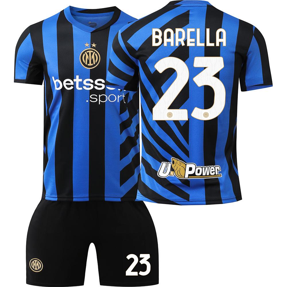 2024-25 Inter Milan Home Jersey #10 Lautaro #9 Thuram #23 Barella Football Jerseys 24