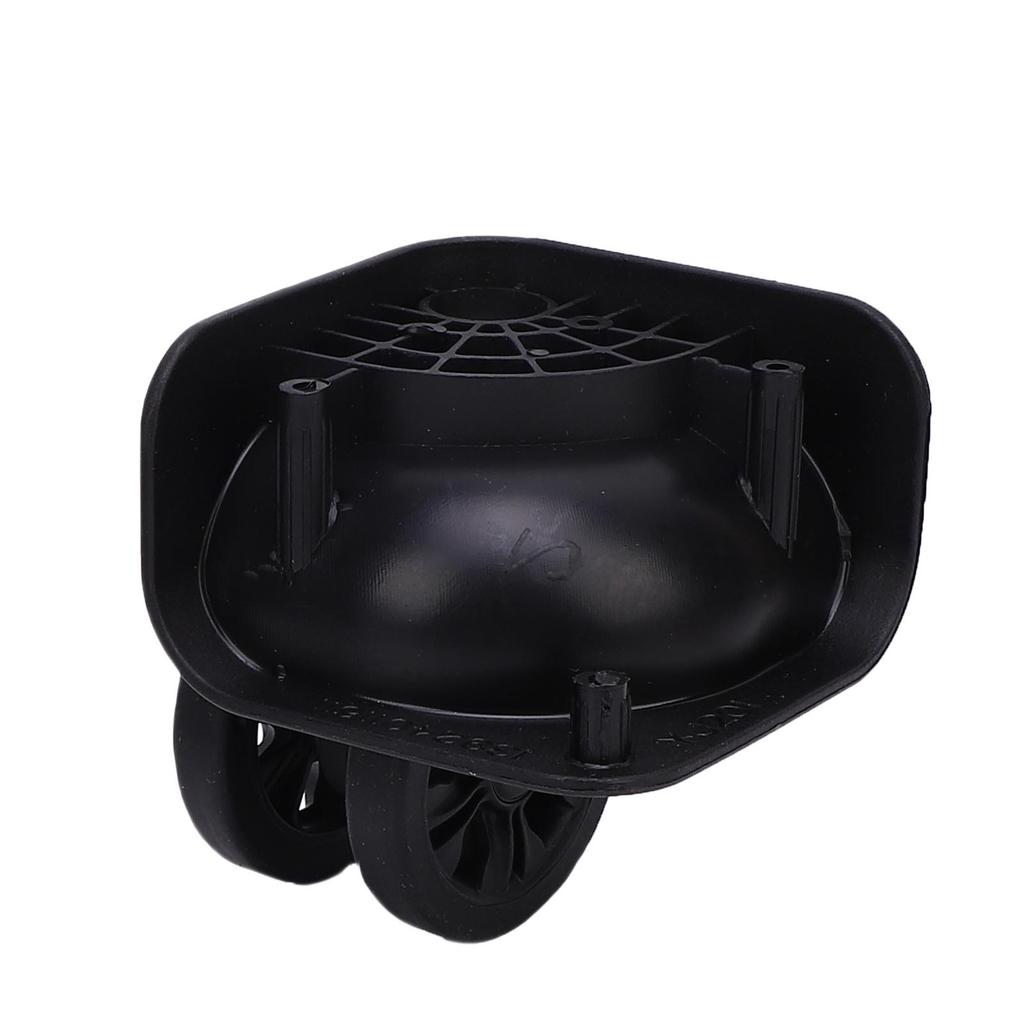 1 Pair Luggage Suitcase Wheels Trunk Luggage Wheels Spare Part Universal Casters Replacement Silent Double Row for Repair Black