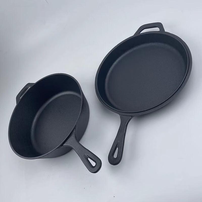 Lilang 26cm Cast Iron Frying Pan Set