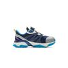 Li Ning Kids Sports Lifestyle Series Comfortable Durable Rebound Support Low-Top Casual Shoes Kids Casual Shoes Silver Deep-Blue White YKNV016-1