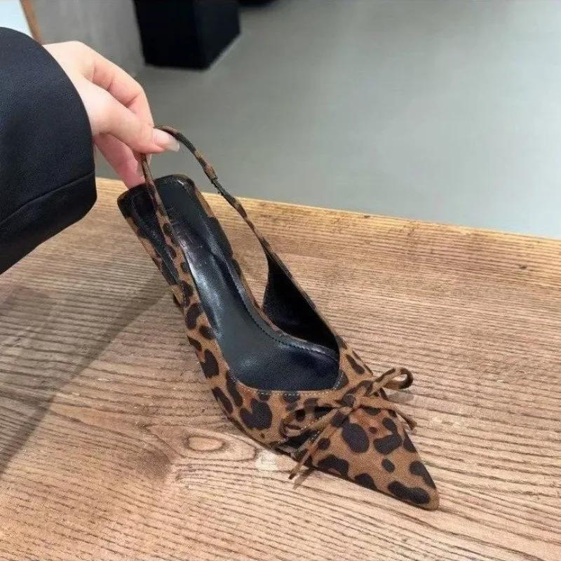 Fashion Women's Shoes 2025 Slingbacks High Heels Fashion Butterfly-knot Office and Career New Sexy Best Seller Closed Toe Sandals