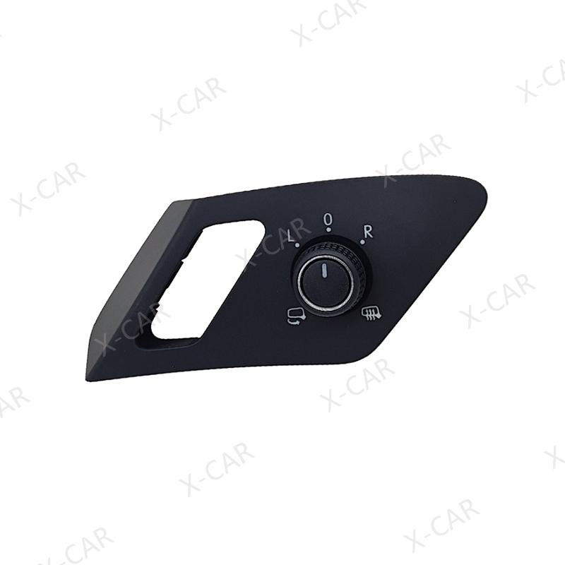 LHD Rearview Mirror Folding Switch Knob Central Control Door Look Button Switch For VW Golf 7 7.5 GTI GTD Rline E-Golf 2013-