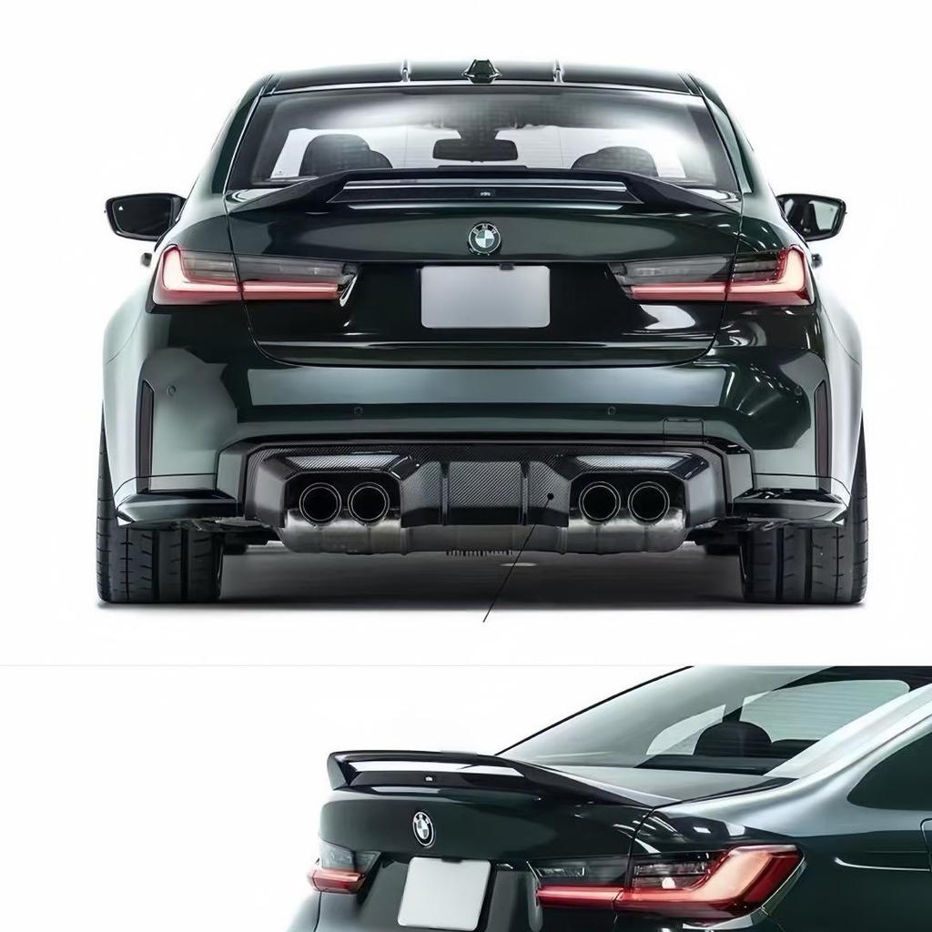 BMW G80/G82/G87 Carbon Fiber Rear Spoiler & M234 Diffuser Upgrade