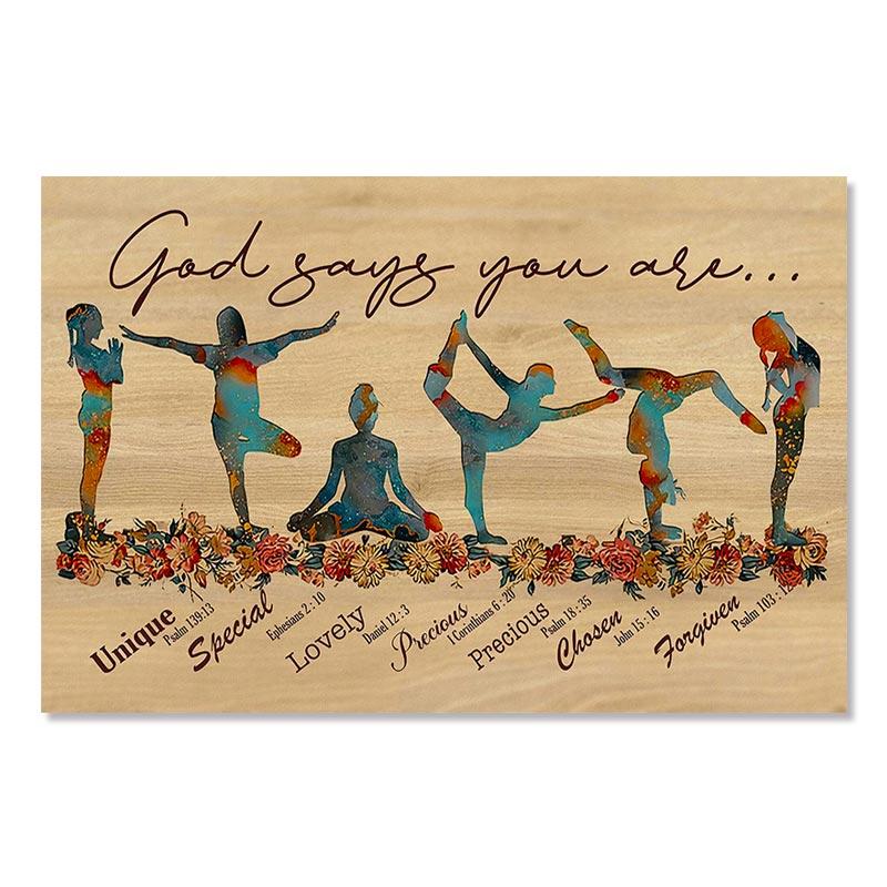 Vintage Yoga Chakra Awakening Postere și imprimeuri Iubitor de yoga Mișcarea mâinii Relaxați-vă pictura pe pânză Modern Wall Home Decor Pictures