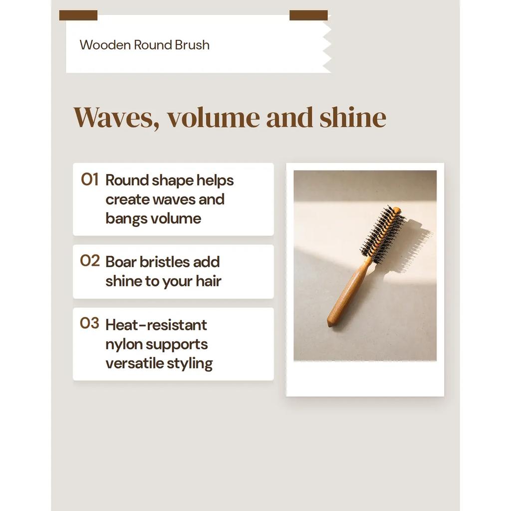 Wooden Round Brush