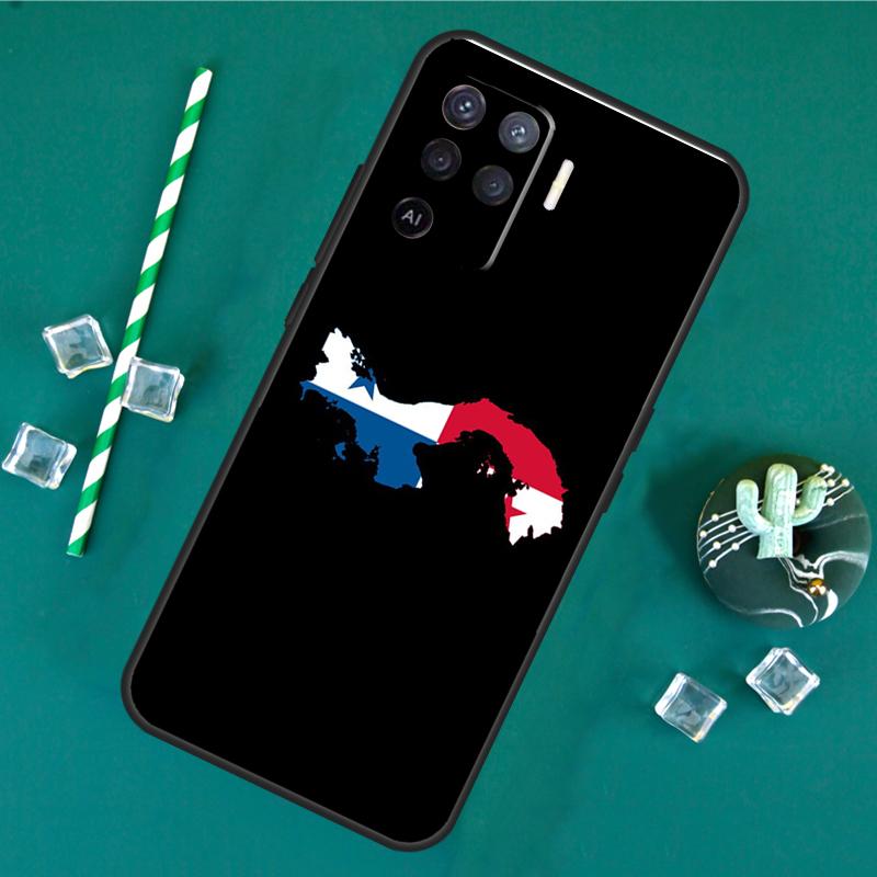 Panama Flag Case For Oppo A17 A15 A40 A60 A80 A16 A76 A96 A18 A38 A58 A78 A98 A91 A57 A74 A94 A54S Cover