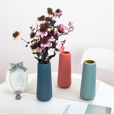 Anti Fall Flower Pot Imitation Ceramic Flower Arrangement New Flower Vase  Home Decoration