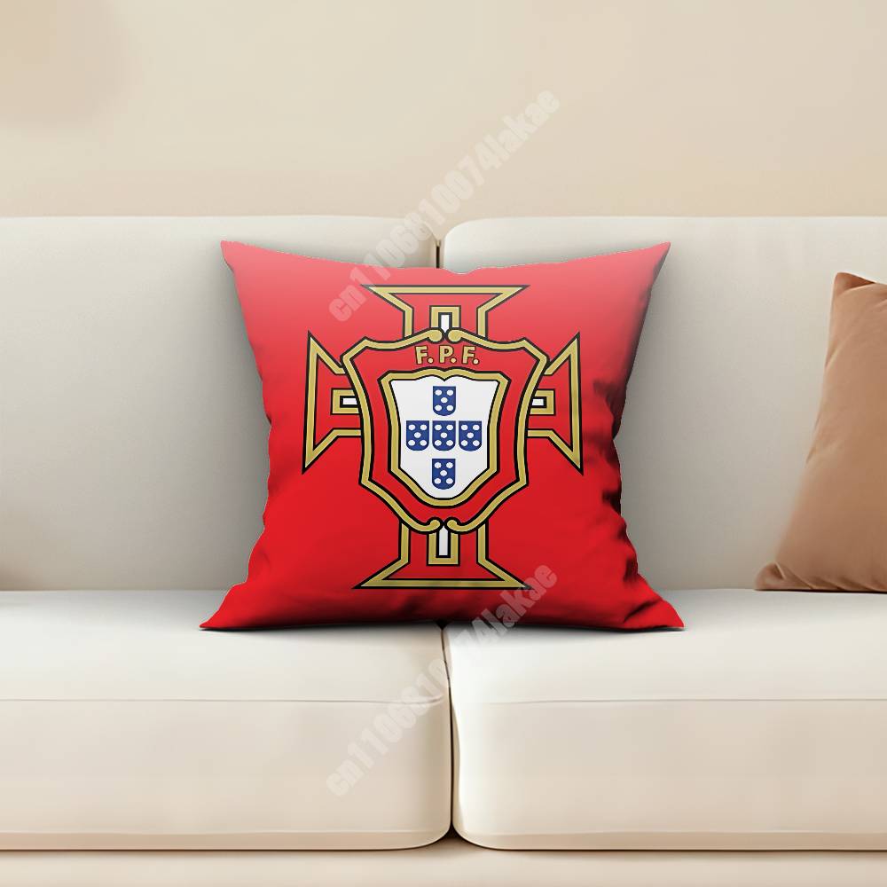 Portugal Futebol  CR Soccer Pillow Cover Sofa Couch Cushion Case Home Living Room Decoration