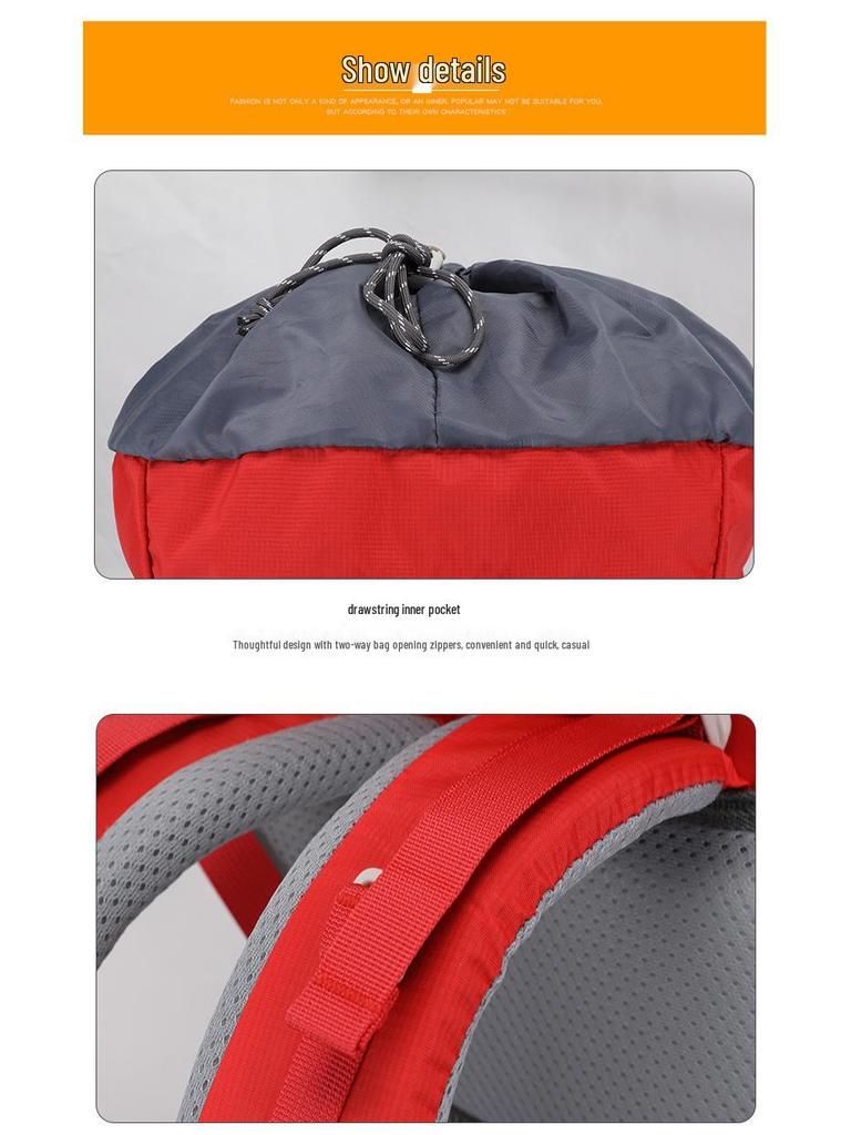 50L Waterproof Nylon Hiking Backpack - Large Capacity, Multifunctional for Outdoor Sports, Camping, and Travel