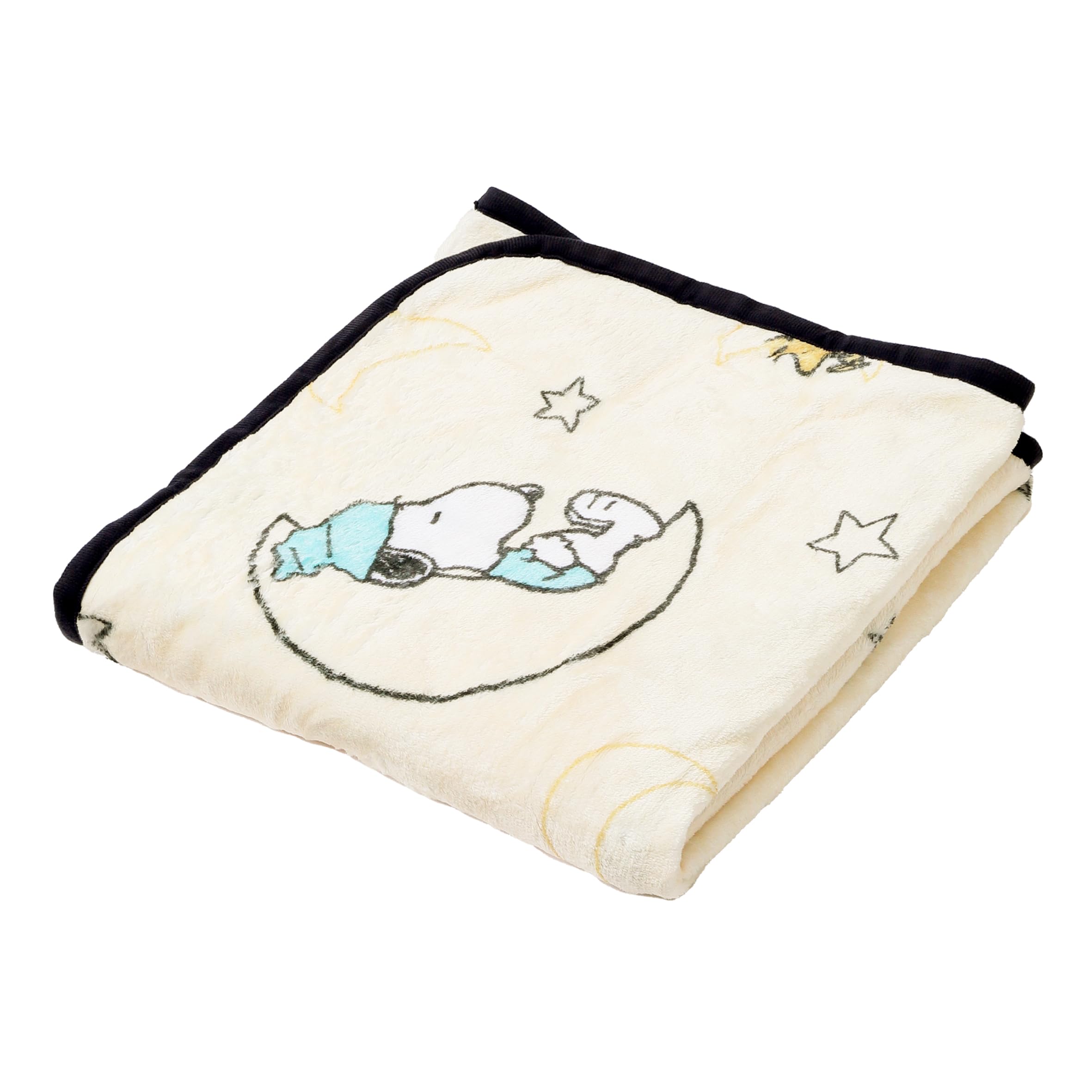 

nishikawa Snoopy Half Size Blanket 140X100cm Washable Throw PN1553SKH Moon Ivory FQ71025530 [Nishikawa]