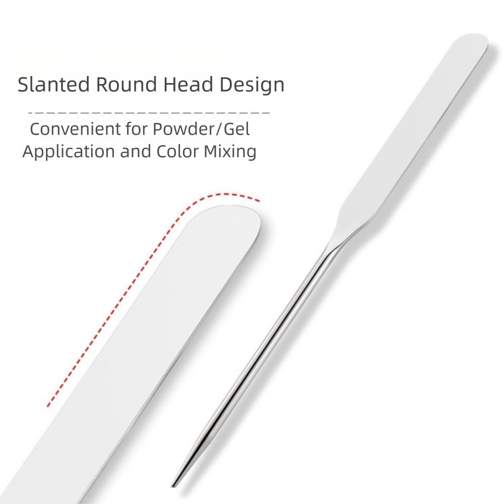 2PC Portable Makeup Mixing Stick Stainless Steel Face Cream Mixing Tool  Make Up Tool