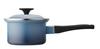 Le Creuset EOS Enamel Saucepan, 14 cm, Marine Blue [Official Japanese Retailer]