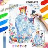 Oil Painting Kit Mad Hatter Tea Party Home Bedroom Wall Decor Handmade Gift