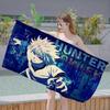 Fighting And Adventure H-Hunter Anime Beach Swimming Towel Soft Absorbent Washcloth Children's Gifts For Kids Travel Camping Gym